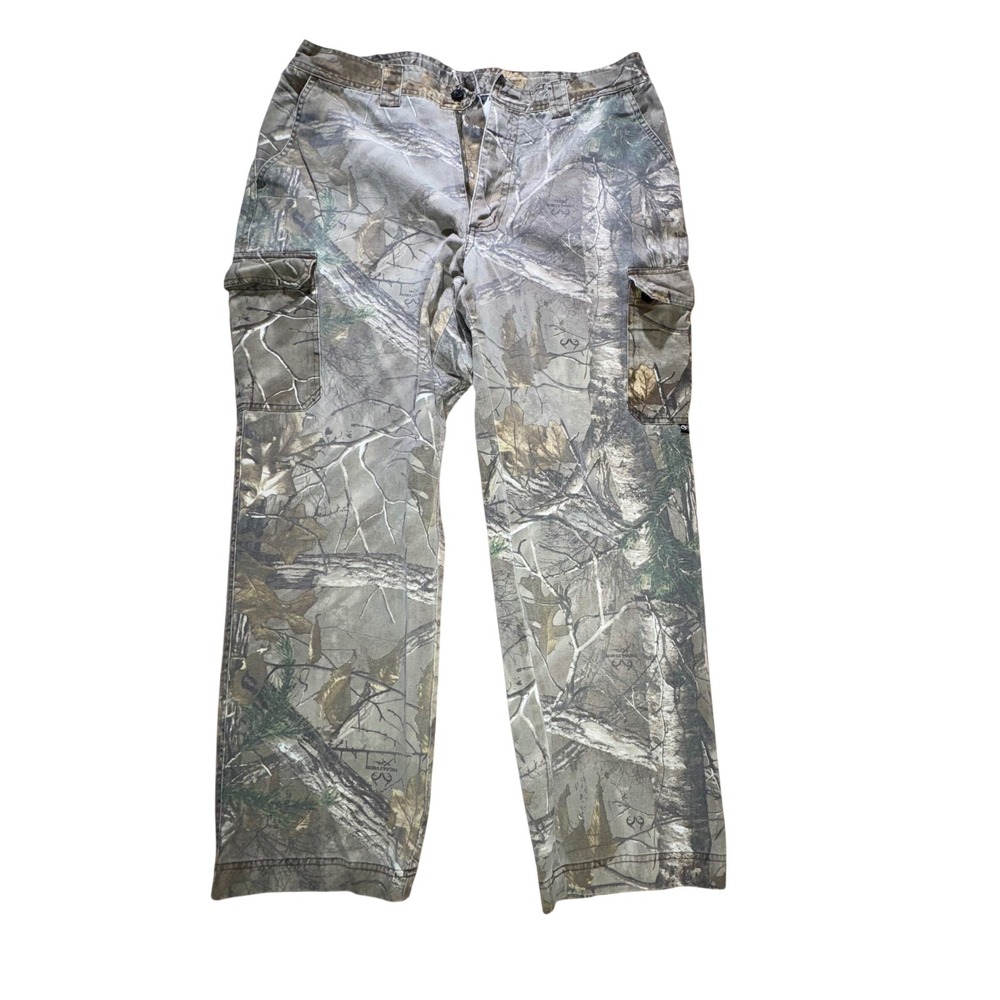 Gander Mountain‎ Guide Series Cargo Pants Camo Outdoor Hunting XL RealTree Y2K